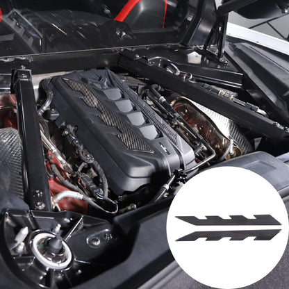 Real CARBON FIBER Engine Bay Trim Panel Filler Cover For Corvette C8 2020-2026 2
