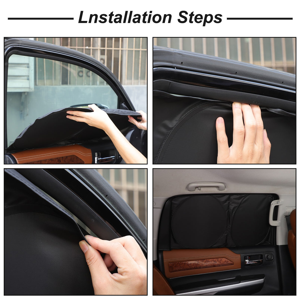 Memory Car Full Window Sunshade Cover Shades Sun Visor For Toyota Tundra 2007-21 3