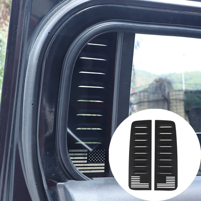 Alloy Rear Door Window Honeycomb Pillar Post Cover Trim For Hummer H3 2005-09 US 7