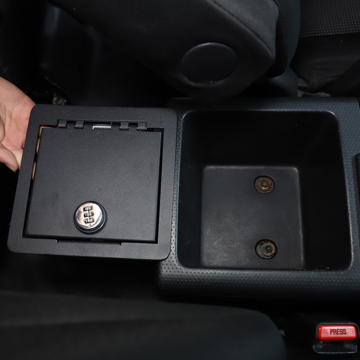 Center Console Safe Interior Storage Box W/ Lock For Toyota FJ Cruiser 07-21 4