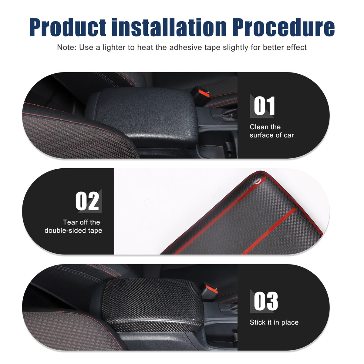 Real Carbon Fiber Center Armrest Storage Box Cover Trim For Subaru WRX VB 22-24 19