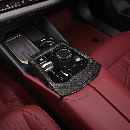 Real Carbon Fiber Center Console Gear Shift Panel Trim For BMW 5 Series G60 24+ 10
