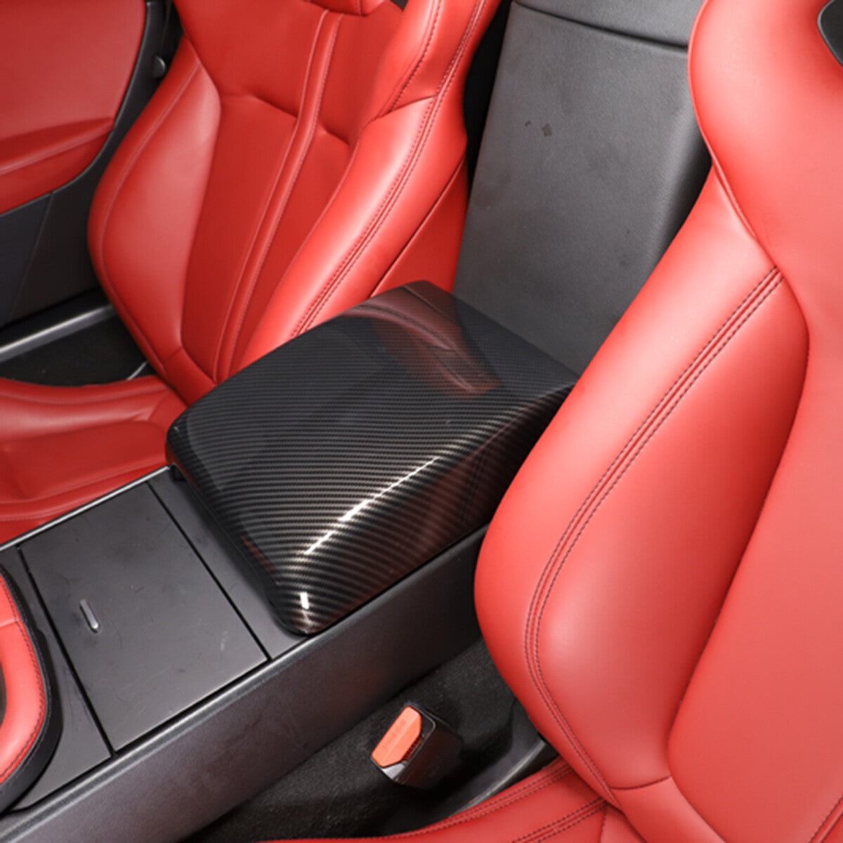 ABS Carbon Fiber Style Armrest Box Console Cover For Jaguar F-TYPE 2013-2024 US 10