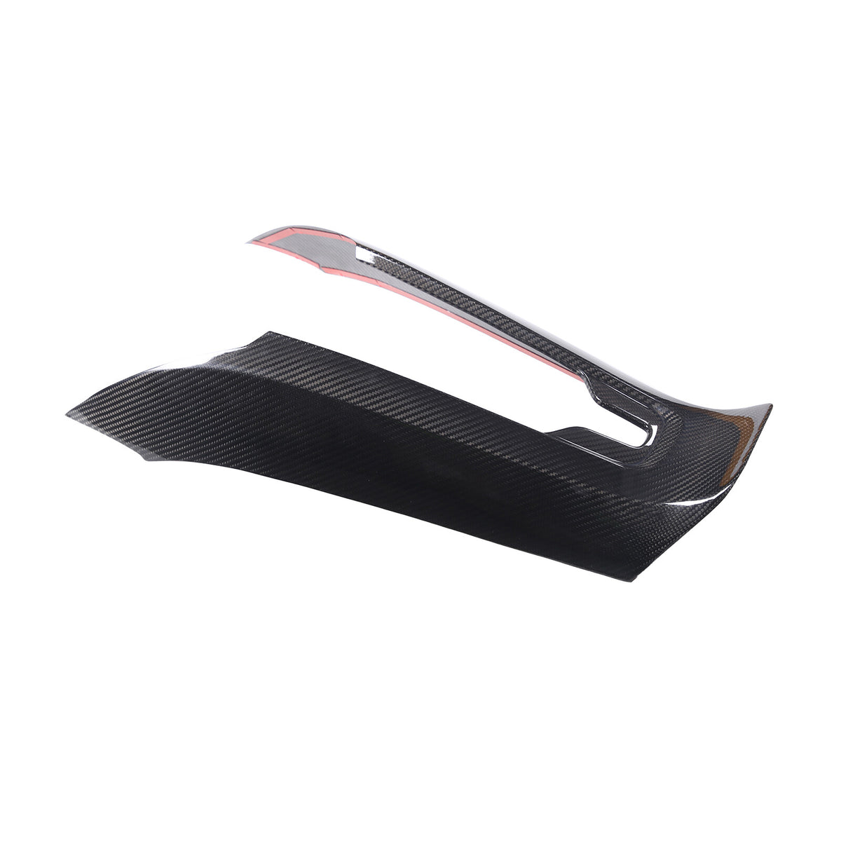 Real Carbon Fiber Waterfall Console Wireless Charger Cover For Corvette C8 20-26 18