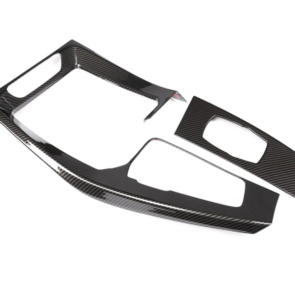 For BMW X3 G01 X4 G02 18-2021 ABS Carbon Interior Console Gear Shift Panel Trim 12