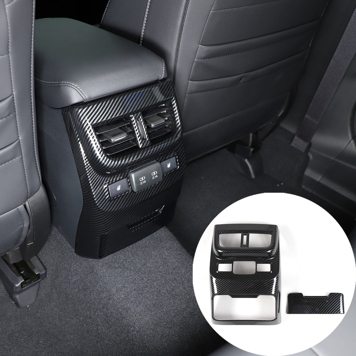ABS Carbon Fiber Rear Air Vent Outlet Cover Trim For ​Subaru Outback 2021-2023 1