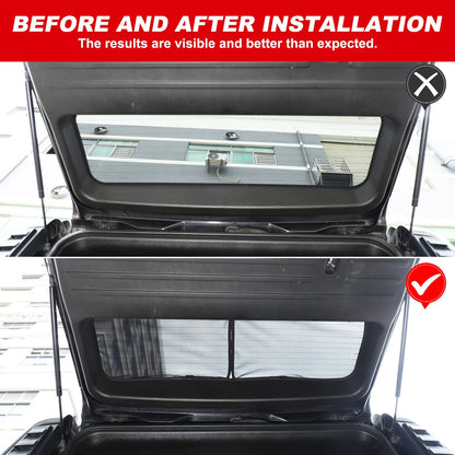 Black Rear Tailgate Window Mesh Screen Sun Shade Cover For Hummer H2 2003-2009 24