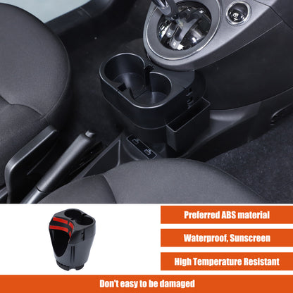 Center Lower Cup Storage Box Organizer Tray For Fiat 500 Abarth 595 695 2016+ 17