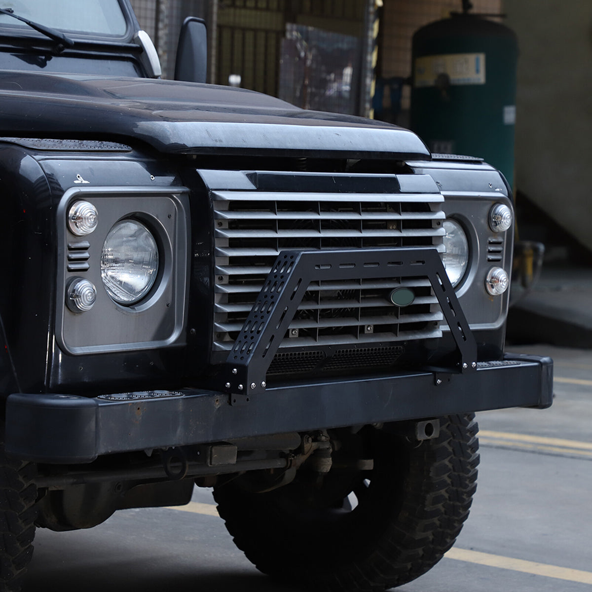 Black Bull Nudge Bar Bumper Guard A Bar For Land Rover Defender L316 2004-19 8