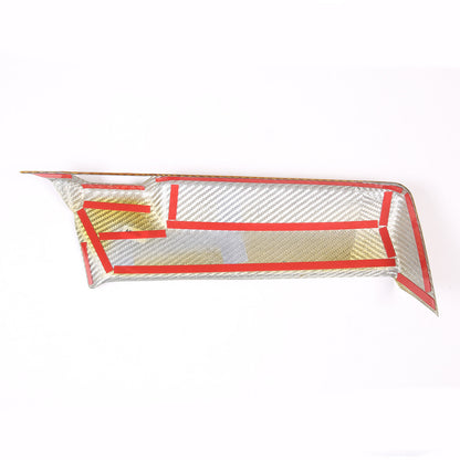 Yellow Carbon Fiber Center Console Screen Back Frame Trim For Corvette C8 20-25 14
