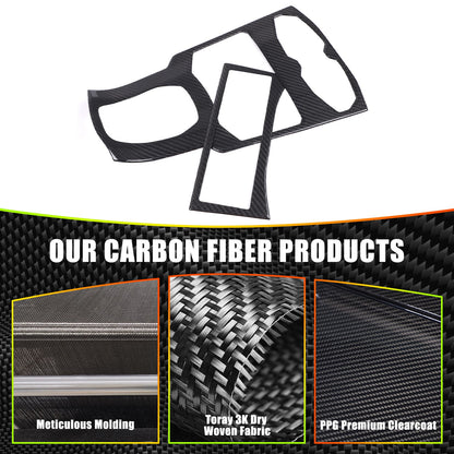 Real Carbon Fiber Center Multi Media Trim For Lamborghini Huracan 580/610 14-18 5