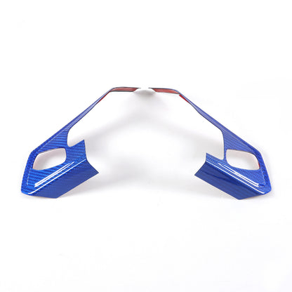 Real Carbon Fiber Steering Wheel Button Trim Cover For Corvette C8 2020-2026 - Variants 1-5 28