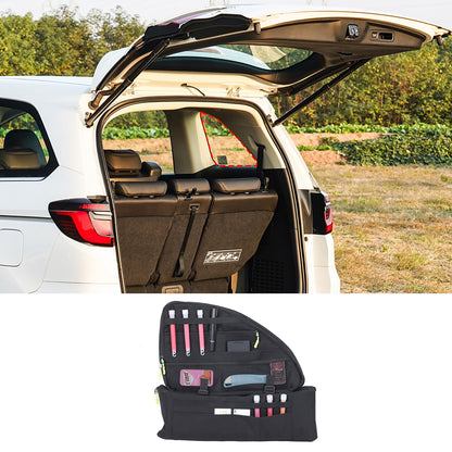 Black Rear Trunk Right Side Storage Bag Organizer For Honda Odyssey RB3 2014-24 7