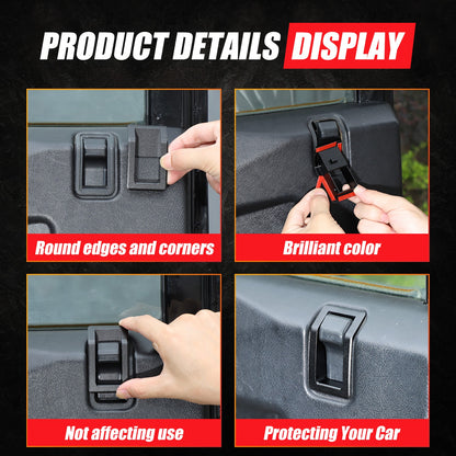 Aluminum Door Latch Outer Trim Cover For Land Rover Defender 90 L316 2004-2018 6
