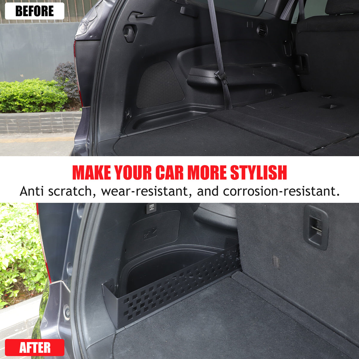 Left Trunk Side Storage Baffle Box Tray Molle Panel For Honda Pilot 2016-2022 19
