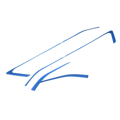 Blue Carbon Fiber Interior Door Panel Trim Sticker Strip For Corvette C8 2020-25 15