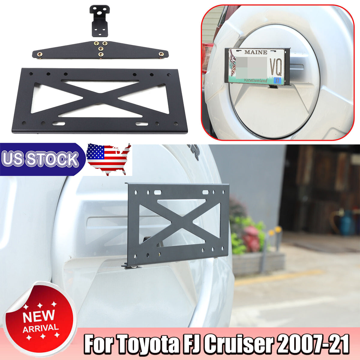 Spare Rear Tire Tailgate Bracket BACK BRACE For Toyota FJ Cruiser 07-21 US 1