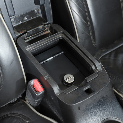 Steel Center Console Safe GUN Storage Lock Box W/ Tray For Hummer H3 2005-2009 7
