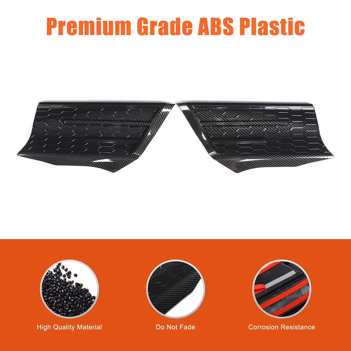 Carbon Fiber Style Fender Upper Decor Cover Trim For Toyota Tundra 2022+ 9