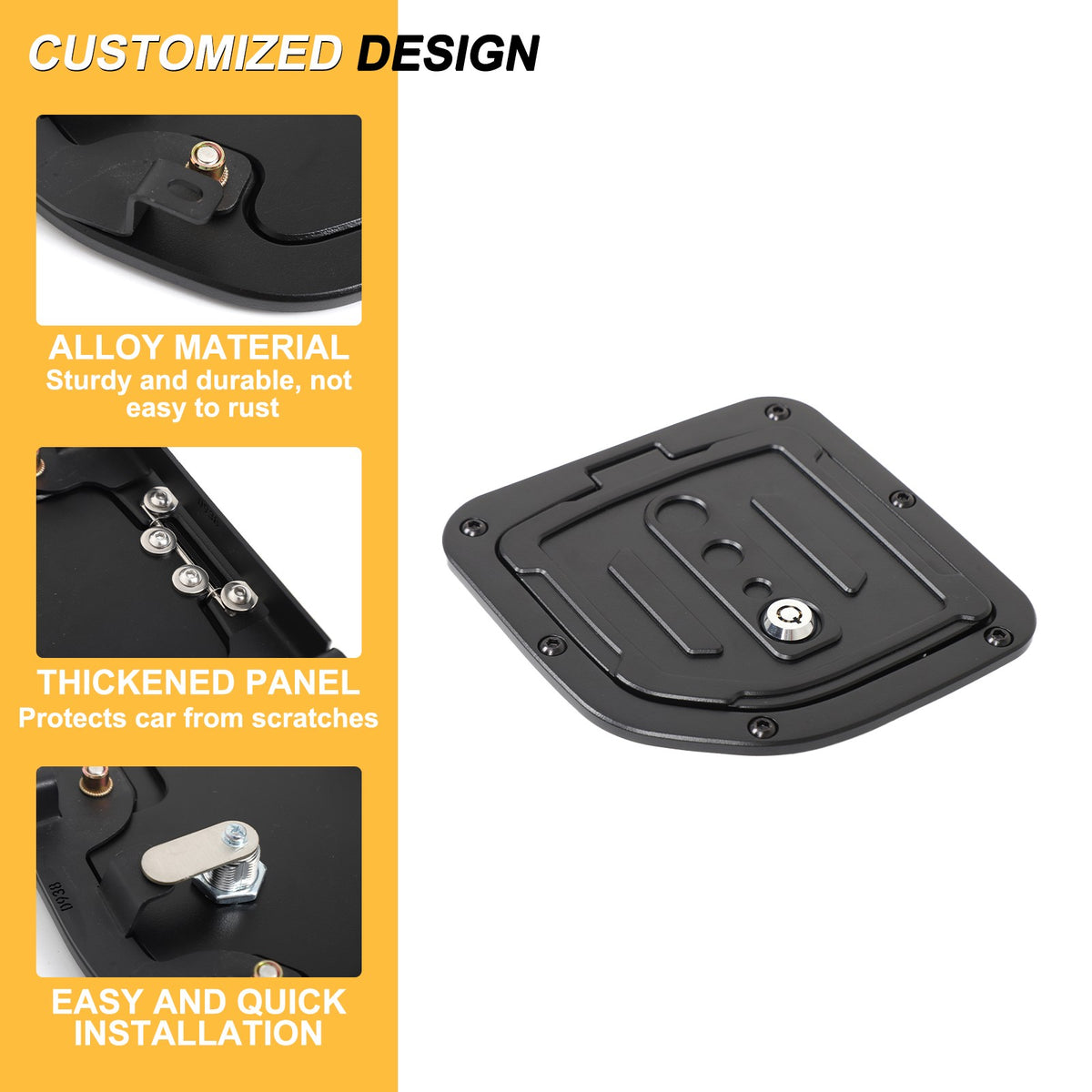 Alloy Steel Fuel Tank Cap Anti-Theft Lock For Nissan Frontier King Cab 2009-17 22