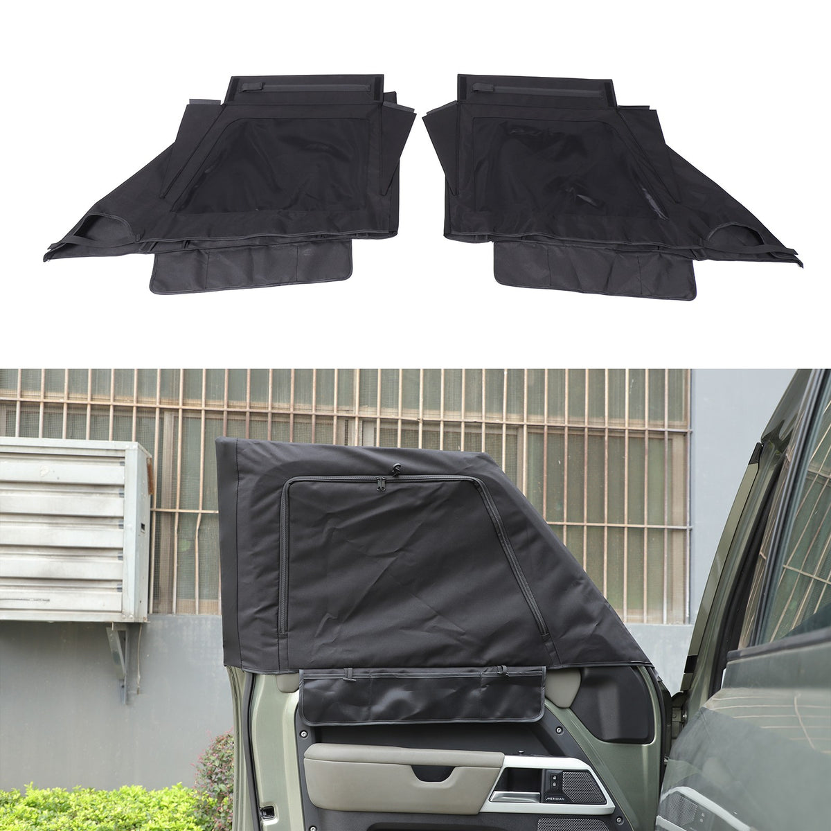 Block Shades Front Car Door Window Cover Sun Protection For LR Defender 2020+ US 2