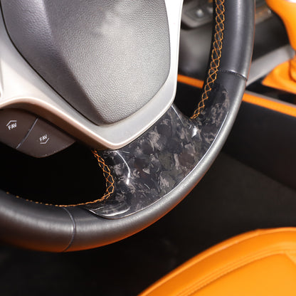 Forged Carbon Fiber interior Steering Wheel Cover Trim for Corvette C7 2014-2019 4