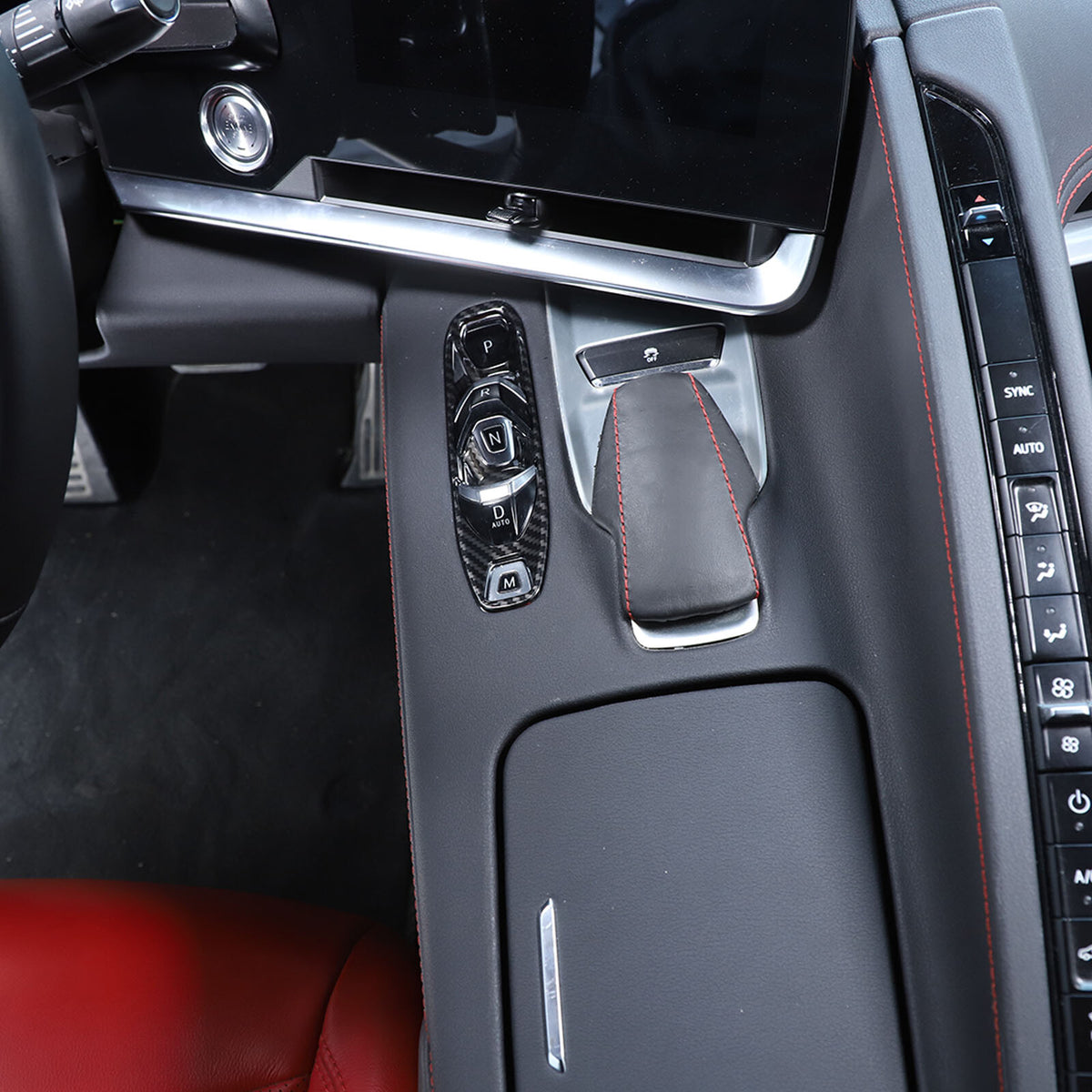 Carbon Fiber ABS Interior Full Decor Cover Trim Kit For Corvette C8 2020-2025 - Styles 46-50 49