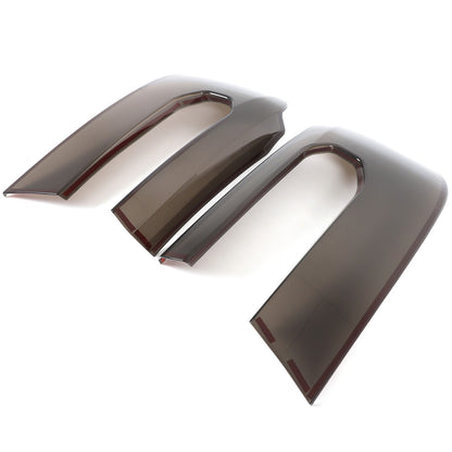 Smoked Black Front Rear Tail Light Emblem Cover Trim Set For Ford Maverick 22+ 17