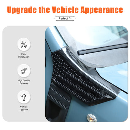 Piano Black ABS Side Fender Upper Panel Trim Cover For Ford Maverick 2022+ 7