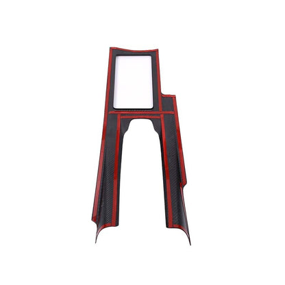 Matte Real Carbon Fiber Console Gear Shift Trim Sets For Nissan GTR R35 08-16 7