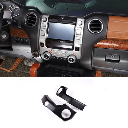 Matte Black Center Control Air Vent Outlet Frame Cover For Toyota Tundra 2014-21 8