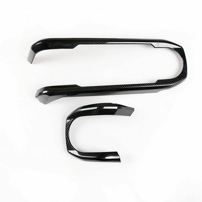 Carbon Fiber Central Control Dashboard Decorative Cover For Toyota Tacoma 16-23 3
