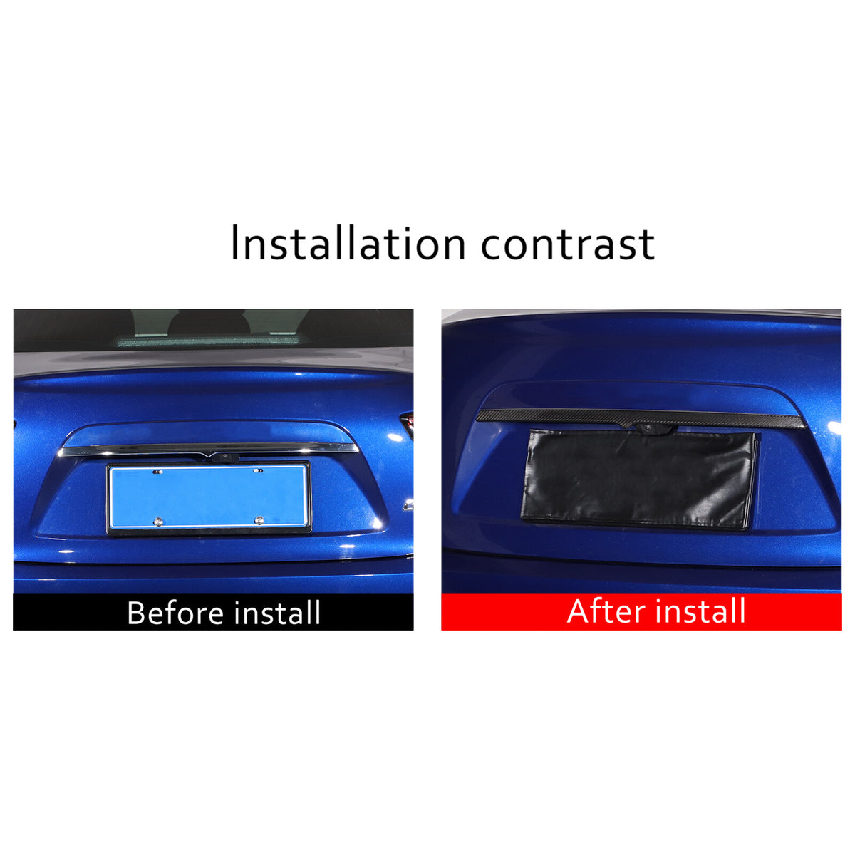 Carbon Fiber Rear Tailgate Trunk Lid Sill Cover Trim For Maserati Ghibli 2014-19 12