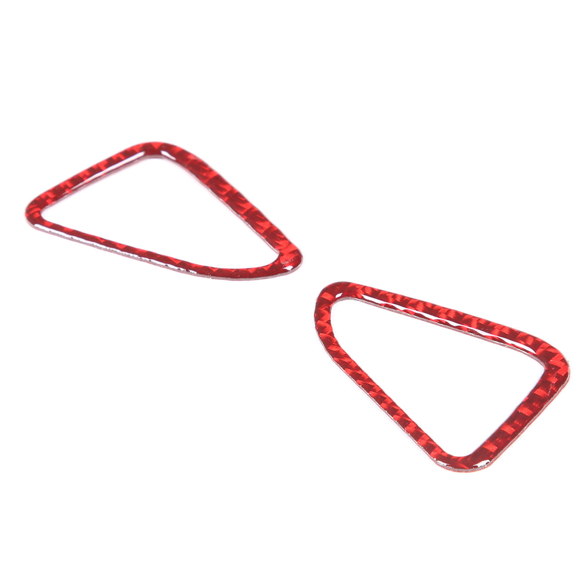 Red Soft Carbon Fiber Interior Decor Trim Kit Cover Set For Corvette C8 20-25 98
