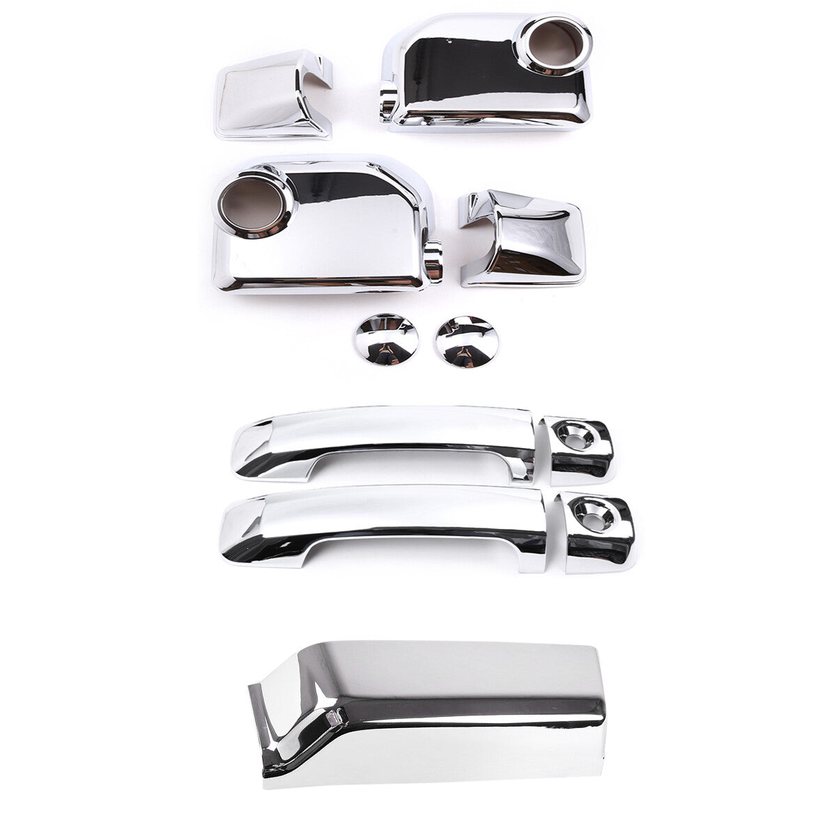 Chrome Door Handles Mirror Caps Tailgate Cover Kit For FJ Cruiser 2007-21 1