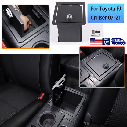 Center Console Safe Interior Storage Box W/ Lock For Toyota FJ Cruiser 07-21 1