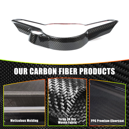 Real Carbon Fiber Steering Wheel Trim Set For Alfa Romeo Giulia/Stelvio 20+ 20