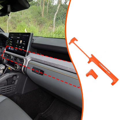 Orange ABS Center Console Strip Trim Cover For Toyota Tacoma 2024+ US 3