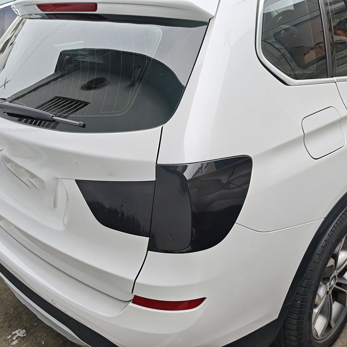 Black Smoked Gray ABS Taillight Cover Trim For BMW X3 F25 2011-2017 US 22