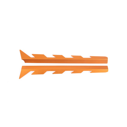 Orange Aluminum Engine Bay Engine Side Cover Plate Trim For Corvette C8 2020-26 7