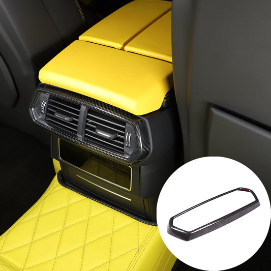 Rear Console Air Vent Outlet Cover Trim Carbon Fiber For Lamborghini 18-23 1