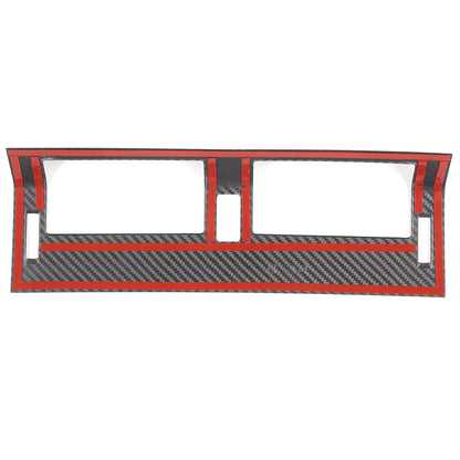 Matte Real Carbon Fiber Center Console Air Vent Trim For LR Defender 20-24 US 5