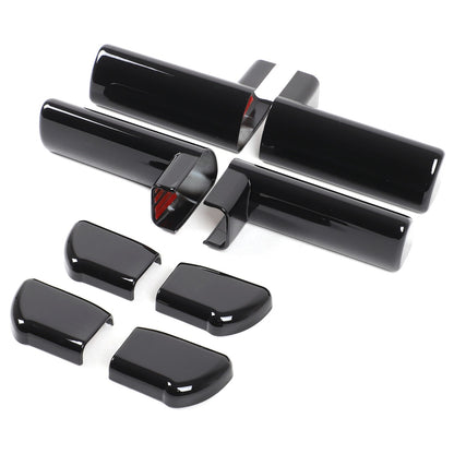 Glossy Piano Black ABS Interior Door Handle Trim For Hummer H2 2003-2007 US 7