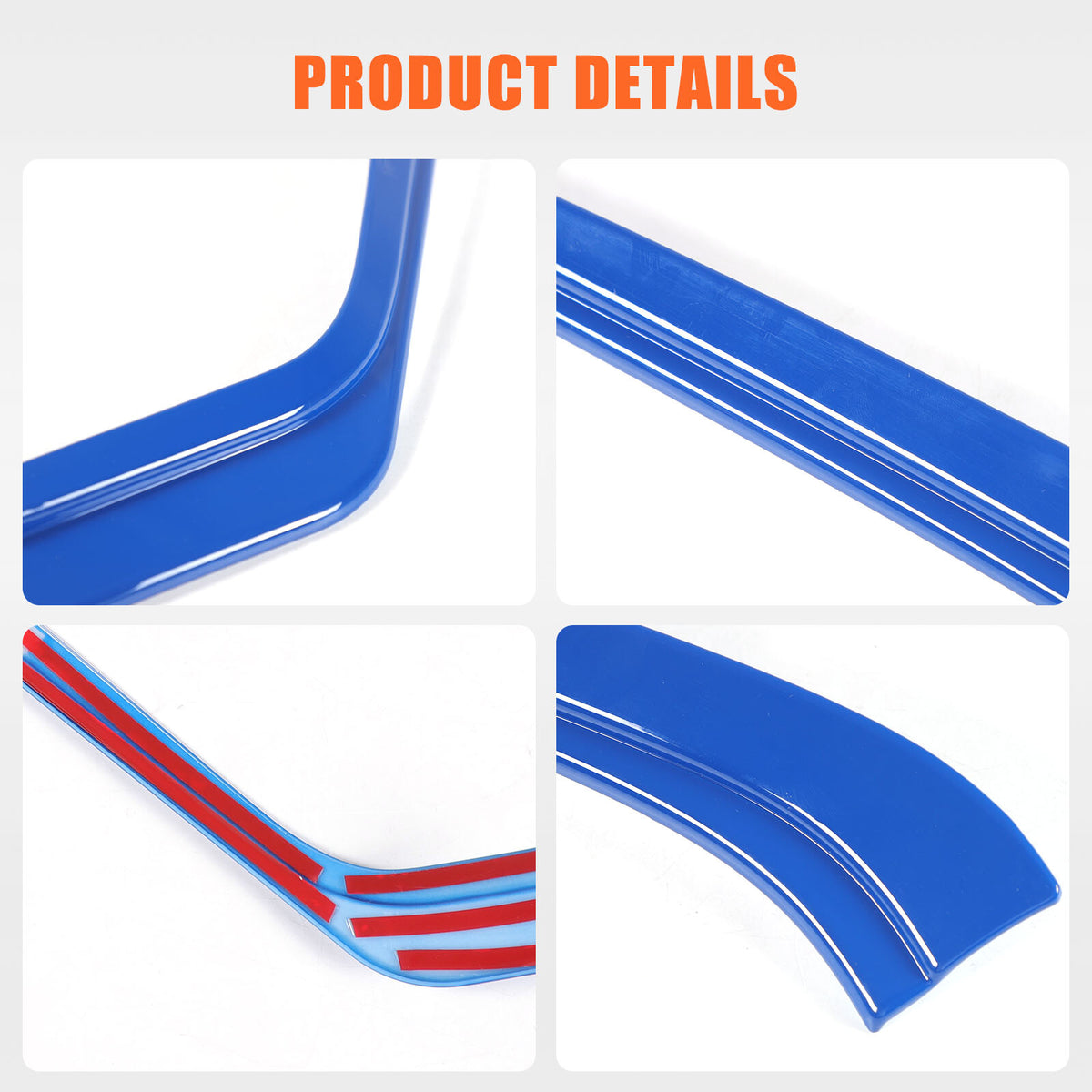 ABS Blue Interior Navigation Screen Rear Trim Cover For Corvette C8 2020-2025 17