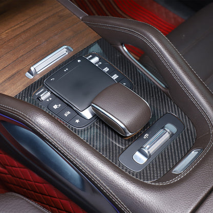 Real Carbon Fiber Gear Shift Panel Trim Cover For Benz GLE V167/GLS X167 2020+ 14