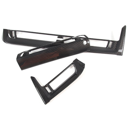 ABS Carbon fiber Center Console air outlet frame Trim For BMW X1 U11 2023-24 7