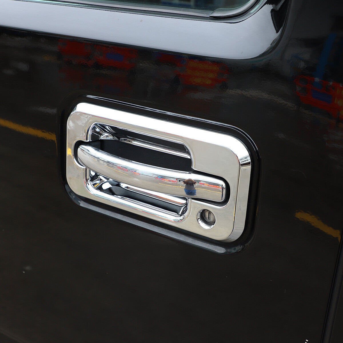 Silver Chrome Exterior Door Handle Mirror Hood Vent Trim Kit For Hummer H2 03-09 39