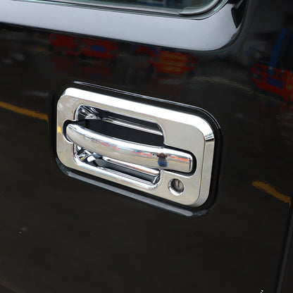 Silver Chrome Exterior Door Handle Mirror Hood Vent Trim Kit For Hummer H2 03-09 39