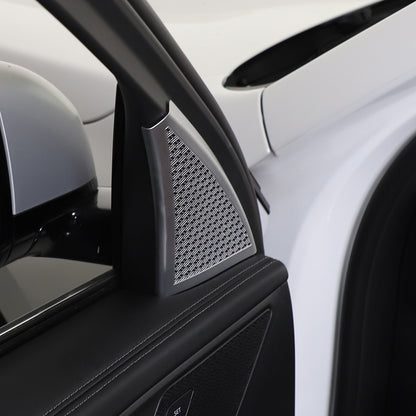 Silver Steel Front& Rear Door & Audio Speaker Tweeter Mesh Cover For BMW X1 23+ 21