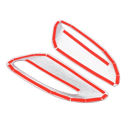 Red Real Carbon Fiber Hood Air Inlet Frame Trim For Jaguar F-TYPE X152 2021+ 9